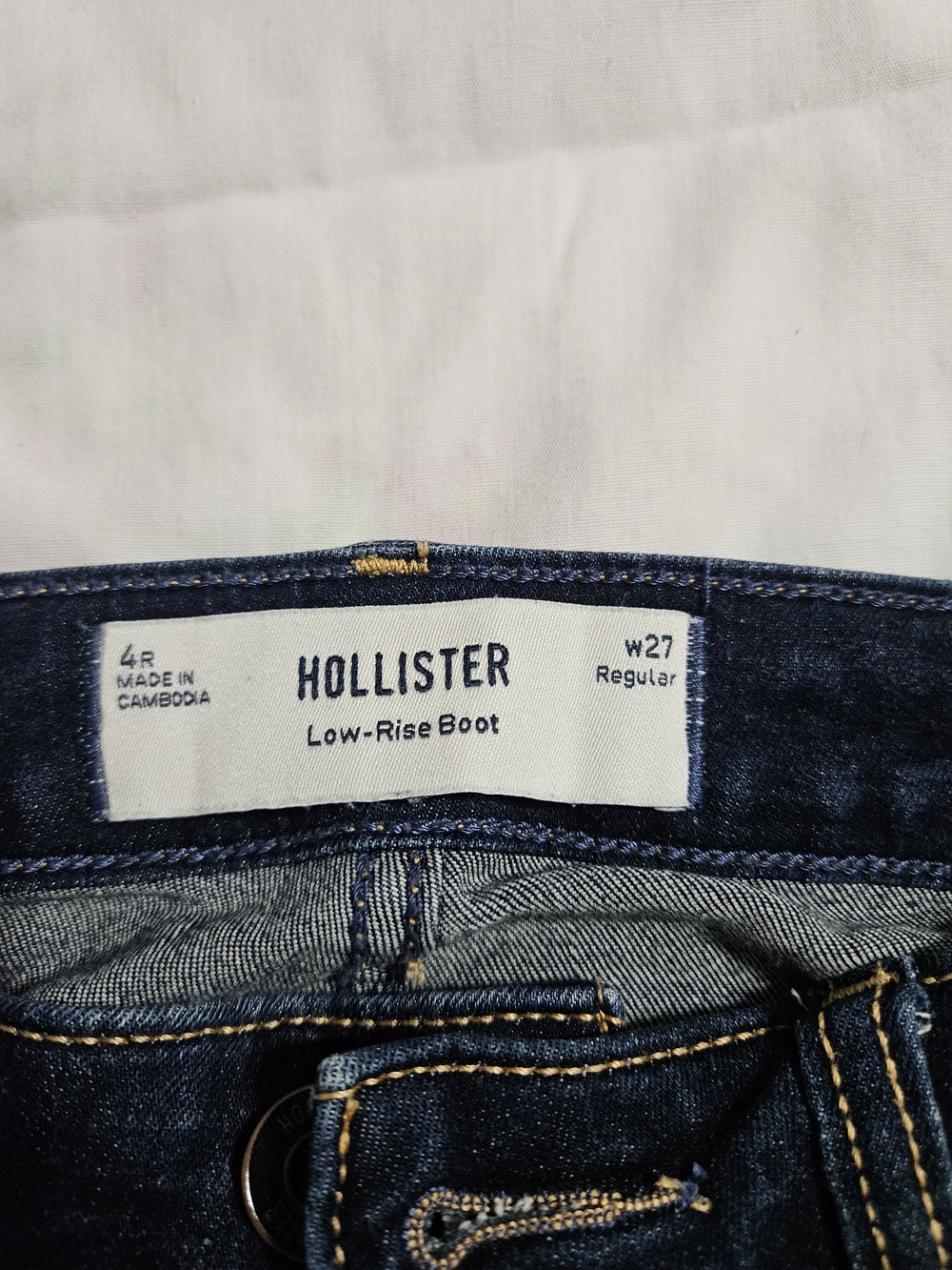 Hollister Navy Flare Jeans - Low Rise - Picture 7 of 12